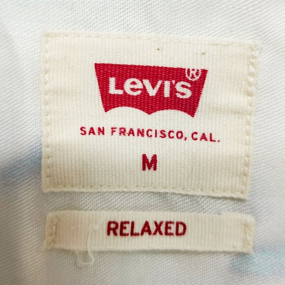 Levi's Mens Shirt Medium Tie Dye Hawaiian Short Sleeve Button Up Lyocell Relaxed - Picture 3 of 12